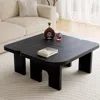 Streamdale Furniture Streamdale Modern Black Wooden Extendable Nesting Coffee Table Set In Black