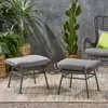 Streamdale Furniture Streamdale Modern Boho Rattan Ottoman Set Comfort And Style For Your Outdoor Space