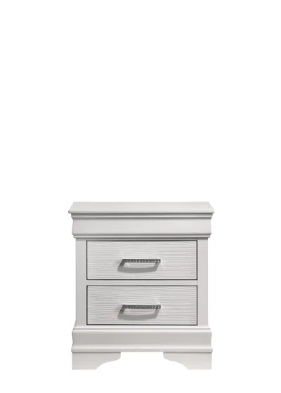 Streamdale Furniture Streamdale Modern Brooklyn Nightstand Made With Wood In White