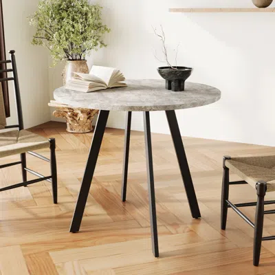 Streamdale Furniture Streamdale Modern Cement Dining Table - 31.5" Round