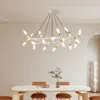 Streamdale Furniture Streamdale Modern Chandelier Light Fixture With Branch Design And Frosted Tubes