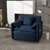 Streamdale Furniture Streamdale Modern Chenille Armchair With Pillow
