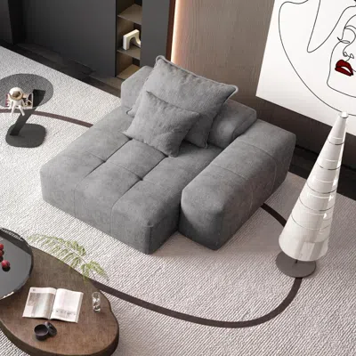 Streamdale Furniture Streamdale Modern Chenille Modular Sectional Sofa With Pillows