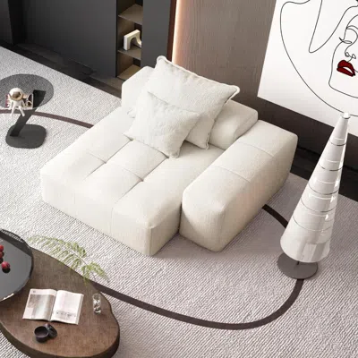 Streamdale Furniture Streamdale Modern Chenille Modular Sectional Sofa With Pillows