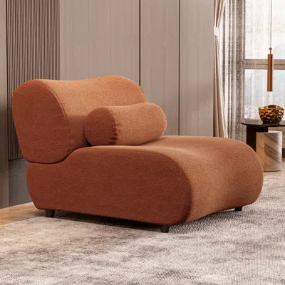 Streamdale Furniture Streamdale Modern Chenille Sofa With Reclining Backrest And Pillows
