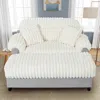Streamdale Furniture Streamdale Modern Cloud Chaise Sofa With Two Throw Pillows, Beige