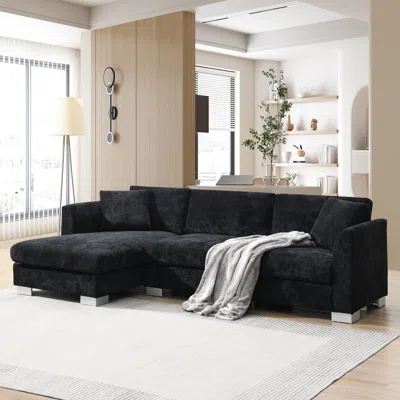 Streamdale Furniture Streamdale Modern Cloud Sectional Sofa, 4-seat L-shaped Couch With Pillows