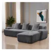Streamdale Furniture Streamdale Modern Cloud Sofa, Modular L-shaped Chaise, Deep Seat, No Assembly.