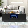 Streamdale Furniture Streamdale Modern Coffee Table With Led Lights