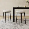 Streamdale Furniture Streamdale Modern Counter Stools (set Of 2), With Iron Frame