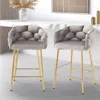 Streamdale Furniture Streamdale Modern Counter Stools (set Of 2) With Soft Back And Cushion, Footrest