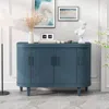 Streamdale Furniture Streamdale Modern Curved Cabinet With Storage