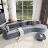 Streamdale Furniture Streamdale Modern Curved Sectional Sofa With Pillows