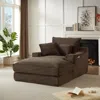 Streamdale Furniture Streamdale Modern Cushioned Compression Sofa With Unique Design, Brown In Brown