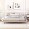 Streamdale Furniture Streamdale Modern Design Queen Floating Platform Bed Frame For Grey Color