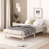 Streamdale Furniture Streamdale Modern Design Twin Size Floating Platform Bed Frame For White