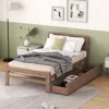 Streamdale Furniture Streamdale Modern Design Twin Size Platform Bed Frame With 2 Drawers