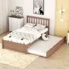 Streamdale Furniture Streamdale Modern Design Wooden Twin Size Platform Bed Frame With Trundle