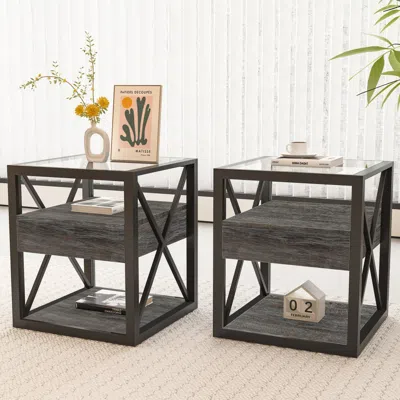 Streamdale Furniture Streamdale Modern End Table Set Of 2