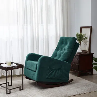 Streamdale Furniture Streamdale Accent Chair Tv Chair Living Room Chair Lazy Recliner Comfortable In Green