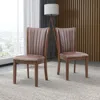 Streamdale Furniture Streamdale Modern Fabric Kitchen Chairs With Open Back (set Of 2)
