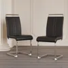 Streamdale Furniture Streamdale Modern Faux Leather Upholstered Dining Chairs (set Of 2)