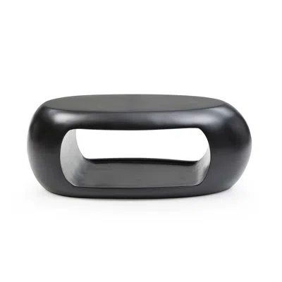 Streamdale Furniture Streamdale Modern Fiberglass Coffee Table For Living Room/office (black Or White)
