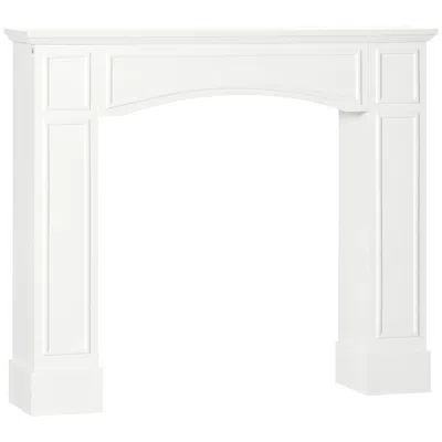 Streamdale Furniture Streamdale Modern Fireplace Mantel, White (29" Interior Width)