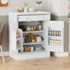 Streamdale Furniture Streamdale Modern Freestanding Kitchen Pantry With Drawer & Adjustable Shelves