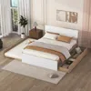 Streamdale Furniture Streamdale Modern Full Bed Frame With Twin Size Trundle And 2 Drawers