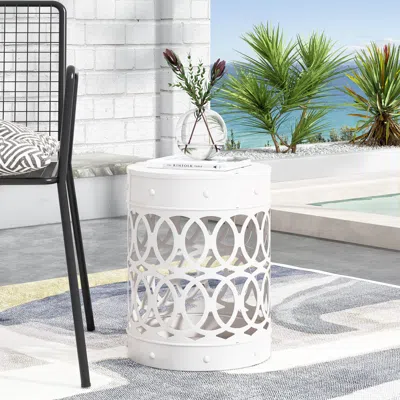 Streamdale Furniture Streamdale Modern Geometric Iron Cut Side Table Chic