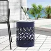 Streamdale Furniture Streamdale Modern Geometric Iron Cut Side Table Chic