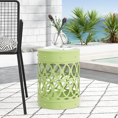 Streamdale Furniture Streamdale Modern Geometric Iron Cut Side Table Chic