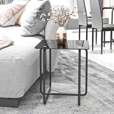 Streamdale Furniture Streamdale Modern Glass Coffee Table For Living Room