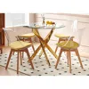 Streamdale Furniture Streamdale Modern Glass Dining Table Set
