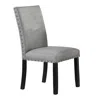Streamdale Furniture Streamdale Modern Grey Fabric Dining Chairs (set Of 2)