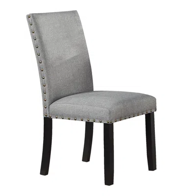 Streamdale Furniture Streamdale Modern Grey Fabric Dining Chairs (set Of 2)