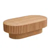 Streamdale Furniture Streamdale Modern Handcraft 43.7" Oval Coffee Table