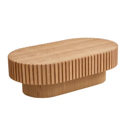 Streamdale Furniture Streamdale Modern Handcraft 43.7" Oval Coffee Table
