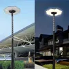 Streamdale Furniture Streamdale Modern Hollow Splicing Lamp Post For Outdoor Lighting (10.1ft)