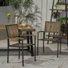 Streamdale Furniture Streamdale Modern Industrial Acacia Wood Dining Chairs (set Of 2)