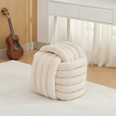 Streamdale Furniture Streamdale Modern Knot Design Ottoman Stylish And Cozy