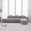 Streamdale Furniture Streamdale Modern L Shape Boucle Sofa With Curved Seat (facing Right)