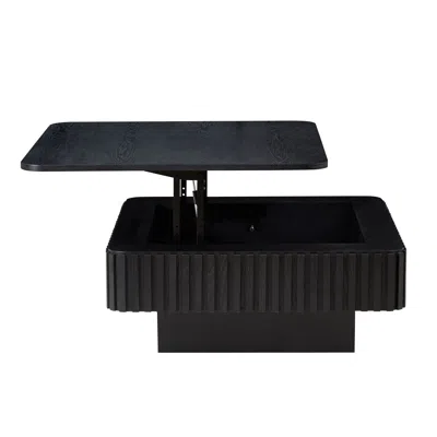 Streamdale Furniture Streamdale Modern Lift Top Coffee Table With Hidden Storage - Black