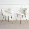Streamdale Furniture Streamdale Modern Linen Dining Chair (set Of 2)