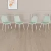 Streamdale Furniture Streamdale Modern Linen Dining Chairs (set Of 4, Light Green)