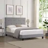 Streamdale Furniture Streamdale Modern Linen Upholstered Platform Bed Frame