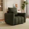 Streamdale Furniture Streamdale Modern Lounge Chair - Teddy Fabric Sofa With Pillow