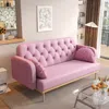 Streamdale Furniture Streamdale Modern Loveseat Sofa With Tulip Pattern & 2 Throw Pillows