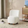 Streamdale Furniture Streamdale Modern Low Back Accent Chair, Armless For Small Spaces